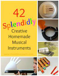 We love the little page turners idea of adding food coloring to make a rainbow of colors! 42 Splendidly Creative Homemade Musical Instruments How Wee Learn