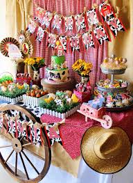 Petting zoo includes ducks, chickens, goats, tortoise, rabbit, pig, capybara and a patagonian. Farm Birthday Party Farm Party Decorations Farm Party Printable Barnyard Birthday 1st Birthday Tractor Amanda S Parties To Go Farm Themed Birthday Party Farm Party Decorations Farm Birthday