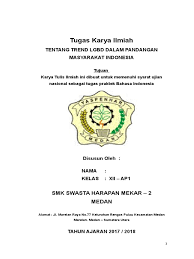 Scientific paper) adalah laporan tertulis dan diterbitkan yang memaparkan hasil penelitian atau pengkajian yang telah dilakukan oleh seseorang atau sebuah tim dengan memenuhi. Karya Tulis Lgbt