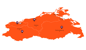Das klima an der küste ist maritim geprägt; Bundesland Mecklenburg Vorpommern