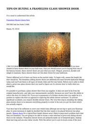 Bbb directory of shower doors near orlando, fl. Tips On Buying A Frameless Glass Shower Door By Big Bob Orlando Issuu