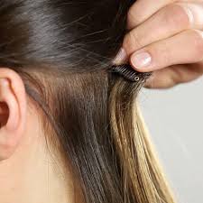 Also known as tape hair, tape hair extensions, tape extensions are all a form of hair extension bonded with medical grade adhesive. Tape On Hair Extensions Attachmebt Step By Step Rapunzel