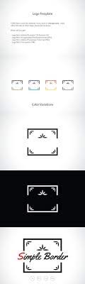 Simple Border Logo Template Logo Templates Simple Borders Templates