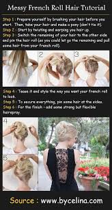 Messy hairdos have grasped the world the same way thanos has, and it hardly comes as a surprise. Messy French Roll Hair Tutorial Pinterest Tutorials French Roll Hairstyle Hair Styles Roll Hairstyle