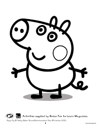 Peppa pig coloring pages collection in excellent quality for kids and adults. George Peppa Pig Coloring Pages Printable