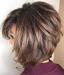 Shaggy Light Brown Bob Shortbob Bob Hairstyles For Fine Hair Chin Length Hair Wavy Bob Hairstyles