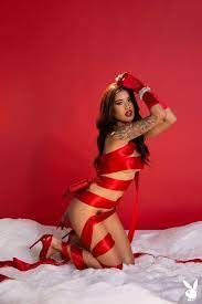 Roxy Ferrari Nude in Giftwrapped at Playmate Hunter