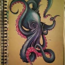 Image Result For Realistic Octopus Drawing Octopus Drawing Octopus Tattoos Octopus Tentacles Drawing