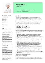Data entry, sales, healthcare, retail, construction, engineering Head Chef Resume Writing Guide 12 Templates 2020