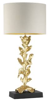 Table Lamps Designer Gold Leaf Lamp So Beautiful One Of Over 3 000 Limited Production Interior De Table Lamp Luxury Table Lamps For Bedroom Gold Table Lamp
