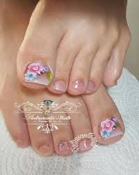 8 formas de pintar uñas 1001 consejos. Moda Pastel Pretty Toe Nails Summer Toe Nails Pedicure Nail Art