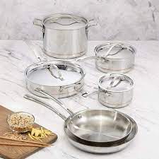 I bought my first set of kirkland cookware at costco over 20 yrs ago. Buy Kirkland Signature Stainless Steel Cookware Set 10 Piece Online Shop Home Garden On Carrefour Uae