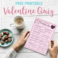 This game can be played in classrooms and homes and tweens, teens and adults will equally enjoy it. Valentine S Day Quiz Free Printable Flanders Family Homelife