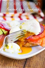 Best smoked salmon breakfast from breakfast crepes with smoked salmon. Smoked Salmon And Poached Egg Sandwich Girl And The Kitchen