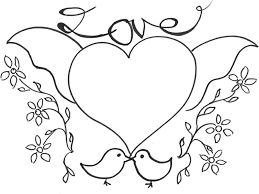 Ausmalbild Lovebirds Takatomo De