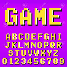 Although it's a newer phenomenon, a video game addiction can impact your health in a number of harmful ways. Old Video Game Alphabet Font Template Set Of Letters And Numbers Pixel Design Vector Illustration Royalty Free Cliparts Vectors And Stock Illustration Image 97837088