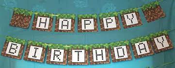 Minecraft banner, banner minecraft printable birthday party, instant download, banner minekraft digital printable. Minecraft Party Minecraft Party Minecraft Birthday Minecraft Birthday Party