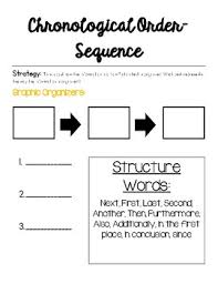 Sequence Chronological Order Anchor Chart