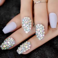 They combine beauty and versatility without stress. Ab Chameleon Rhinestones Ballerina Light Purple Matte Coffin Fake Nails Frosted Noble False Nails Coffins Artificial Nails Buy At The Price Of 1 36 In Aliexpress Com Imall Com