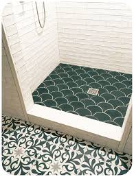 Black And White Cement Tile Bathroom Floor Black And White Cement Encaustic Tile Cement Tiles Bathroom Shower Floor Tile Shower Pan Tile