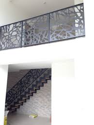 Escalier Et Garde Corps Design Decoupe Laser Balustrade En Acier Escalier Escaliers Metal