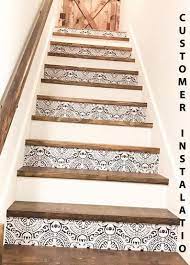 The price range for self adhesive carpet tile is about 60 cents per square foot for cheap factory seconds to 16 dollars per square foot for designer versions. Amalfi Stairriser Peel Stick Vinyl Decal Self Adhesive Etsy Stair Riser Vinyl Stair Risers Stairs Makeover