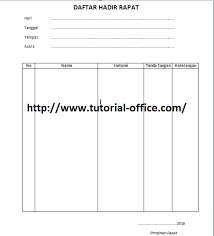 Maybe you would like to learn more about one of these? Daftar Hadir Rapat Contoh Cpartikel