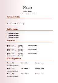 A basic resume will help you. Simple Resume Format Download Free Key Company Principals Business Plan