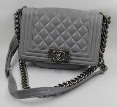 Small Chanel Le Boy Quilted Grey Purse Sold At Auction On 9th October Bidsquare