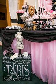 Paris themed baby shower decorations. A Night In Paris Baby Shower Party Ideas Photo 2 Of 20 Catch My Party Paris Baby Shower Paris Baby Shower Theme Baby Girl Shower Themes