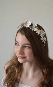 Bridal Flower Crown Wedding Headband Floral Head Piece White Blush Tropical Flower Hair Piece Flower Crown Bride Bridal Flower Crown Bridal Gifts For Bride