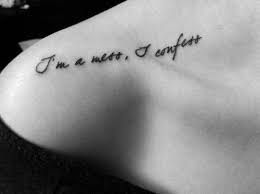 lyrics tattoos shoulder script tattoos collar bone tattoo girly tattoos