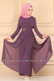 Moda Selvim Sifon Pelerinli Tesettur Tulum 2216ms212 Lila Tulum Moda Kiyafet