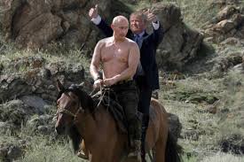 Image result for putin on a horse