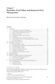 If you clean up after yourself and keep all food stuffs in rodent/bug proof containers, you will have no problems. Pdf Pesticides Food Safety And Integrated Pest Management