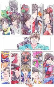 main kamen riders and their un henshined selfs 仮面ライダー イラスト ポケモン かわいい イラスト