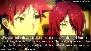 🍗Shokugeki Confessions🍛 — (Warning! Joke ahead!) If that one theory  that...