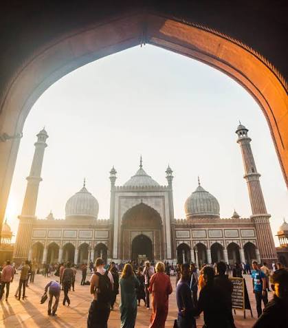 Chauburja Mosque on Kamla Nehru Ridge in Delhi