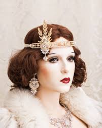 Great Gatsby Headband Rose Gold Flapper Headpiece Great Gatsby Headpiece  Wedding Headpiece 1920s Headpiece Great Gatsby Party