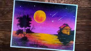 Rp 12 juta/tahun atau rp 1 juta/bulan. Cara Menggambar Dan Gradasi Langit Malam Beautiful Scenery Gambar Menggunakan Crayon Youtube