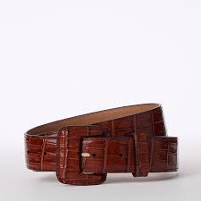 Brahmin Women's Wide Covered Leather Buckle Belt, Medium