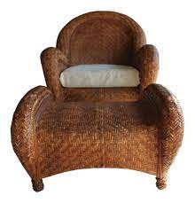 Maybe you would like to learn more about one of these? Pottery Barn Rattan Malabar Chair Ottoman Chairish