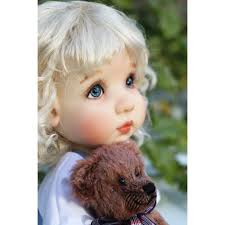 OVAL REAL BABY BLUE 8 mm GLASS EYES FOR DOLL BJD BEAR REBON DOLL LATI WHITE