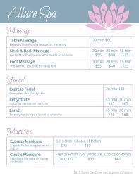 Buyerzone.com has been visited by 10k+ users in the past month Allure Spa Price List Flyer Template Spa Prices Spa Price List Price List Template