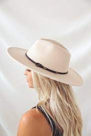 Into The Wild Cream Felt Fedora Hat Wide Brim Felt Hat Black Fedora Hat Fedora Hat