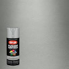 Aluminum spray paint can obviously be sprayed onto a surface but it can also be brushed and rolled on to get into tough areas. Krylon Fusion All In One Spray Paint Metallic Aluminum 12 Oz Walmart Com Walmart Com