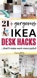 21 Awe Inspiring Ikea Desk Hacks That Are Affordable And Easy Ikea Desk Hack Desk Hacks Ikea Desk