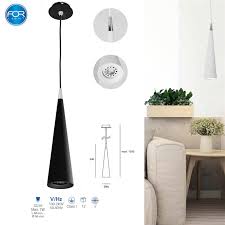 A plumosus con fronde spumose e piatte, a.sprengeris con foglie aghiformi e fusti. Lampadario Pendente Moderno Nero Gu10 Max 7w Forlight De 0180 Neg