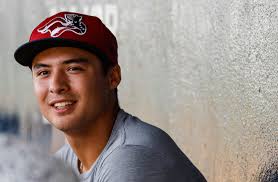 New York Yankees top prospects Anthony Volpe and Austin Wells together with  Somerset Patriots