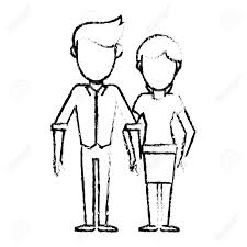 Par Personas Juntas Relacion Dibujo Ilustracion Vectorial Eps 10 Ilustraciones Vectoriales Clip Art Vectorizado Libre De Derechos Image 75470393
